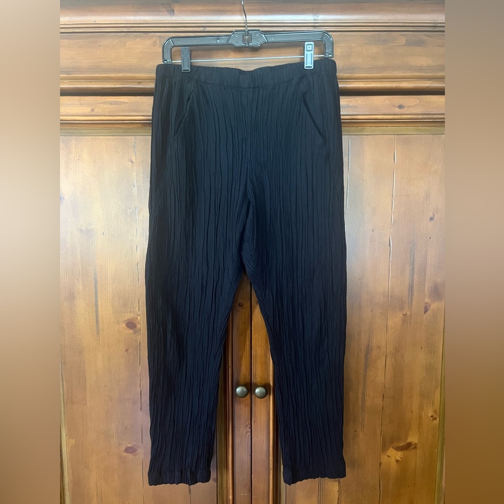 Zero + Maria Cornejo Pleated Gabi Trouser, Black